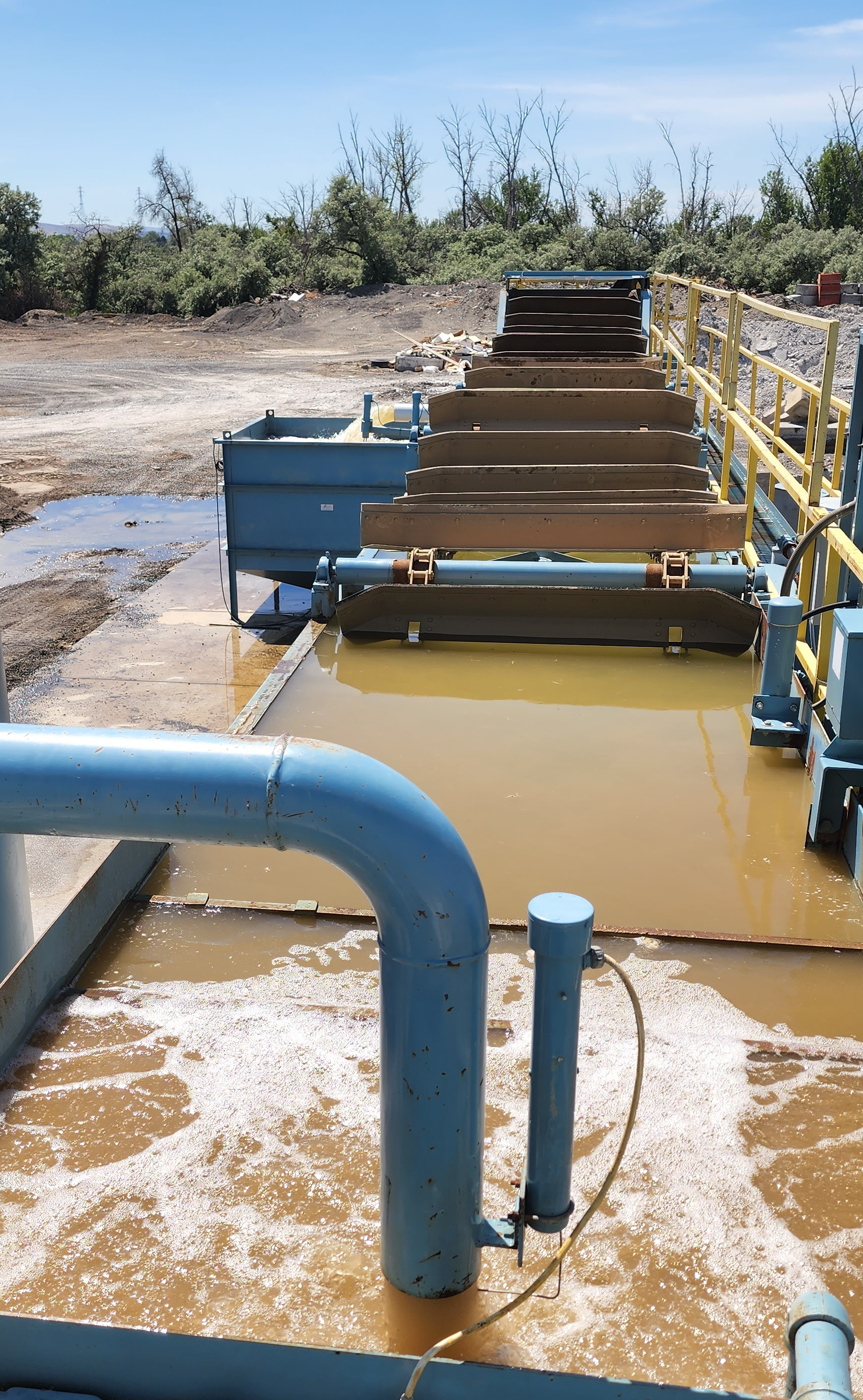 Drity Water Influent At An Aggregate Plant